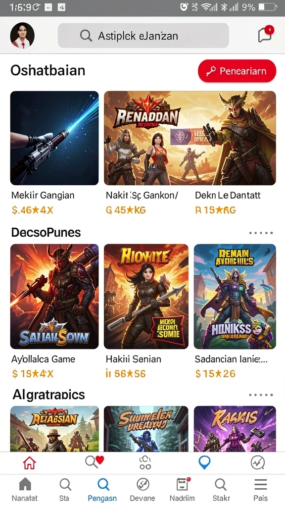 qqstar - Menu karakter unik dengan kemampuan spesial.